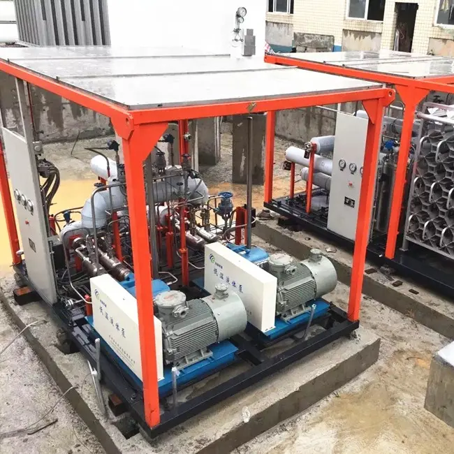 Skid-mounted Gas Filling Station for LNG/CNG Vehicle Refuel Liquid Nitrogen Booster Pumps