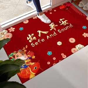 Paillasson d'entrée/sortie rectangulaire antidérapant, absorbant l'eau, résistant aux taches, en polyester, épaisseur moyenne - Product Image 3