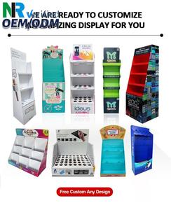Modern Style Cardboard Floor Counter Display Rack Hook PDQ Karton Display <b>Box</b> for POS for Pop Mart Paper Cardboard Display Stand - Product Image 6