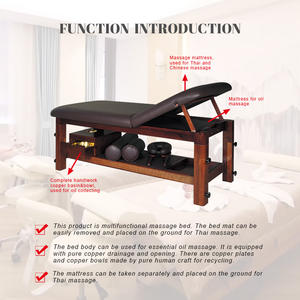 Nouveau style <span class=keywords><strong>Shirodhara</strong></span> lit en bois massif soins complets du corps Table de <span class=keywords><strong>massage</strong></span> thaïlandais lit de beauté à vendre - Product Image 3