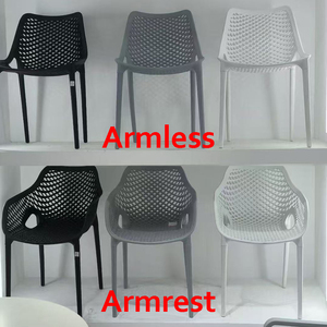 Chaise en plastique empilable en gros, gain de place, avec accoudoirs, pour entrepôts et lieux de réception - Product Image 3