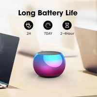 Mini Subwoofer Activo Metálico para Exteriores M3, Potencia de Salida de 10 W, Compatible con Bluetooth, Puerto USB, XLR, Radio, RGB, para el Hogar, Altavoz de Regalo Colorido para Computadora