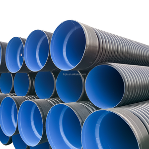 Tubería de Drenaje de Doble Pared de HDPE para Carreteras, 300mm 500mm 800mm SN8, Tubería Corrugada de Doble Pared de HDPE con Espesor de 0.3mm - Product Image 1
