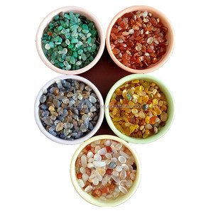 סין מקומי מעורב אבן גרניט טבעי אבן סלע משטח המכונה מתפורר חלוקי אבן לקישוט גינה למכירה - Product Image 6