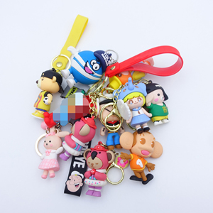 Mềm PVC Tùy chỉnh Keychain cá nhân 3D Dễ Thương Thỏ khỉ animar phim hoạt hình Búp Bê Móc chìa khóa con số bán buôn cao su PVC móc khóa - Product Image 5