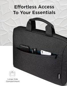 Bolsa de hombro para portátil ligera con logotipo impreso personalizado de muestra gratis, bolsa protectora vertical para portátil con correa - Product Image 3