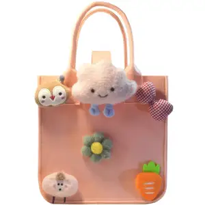 Fashionable Wholesale Felt Storage Basket Bag in One Piece for Office Home for Pet Toys