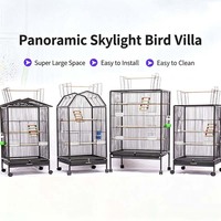 Cage à oiseaux multifonctionnelle de haute qualité, grande capacité, volière avec jouets et nichoir pour perroquets et élevage d'oiseaux