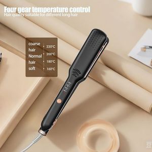 Lisseur de cheveux professionnel en céramique titane avec écran LCD pour salon, hôtel et usage domestique - Product Image 3