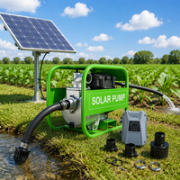 Pompe solaire auto-amorçante haute performance 3 pouces 1500W 50m³/h pour irrigation de puits peu profonds 2HP