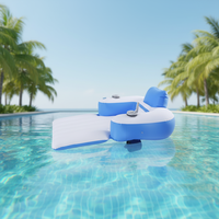 Nueva Colchoneta Flotante Eléctrica Inflable con Hélices Eléctricas Dobles Integradas para Piscinas al Aire Libre y Recreación Acuática