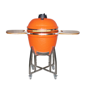 Auplex - Parrilla Kamado <span class=keywords><strong>de</strong></span> Cerámica <span class=keywords><strong>de</strong></span> 23 Pulgadas, Ahumador <span class=keywords><strong>de</strong></span> Carbón para <span class=keywords><strong>Exteriores</strong></span>, Horno <span class=keywords><strong>de</strong></span> Barbacoa Redondo Resistente para Patio, Jardín, Camping y Cocina - Product Image 1
