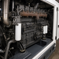 Groupe électrogène diesel silencieux de 25 kW pour alimentation de secours résidentielle LINGGE Triphasé 400V 50Hz avec ATS