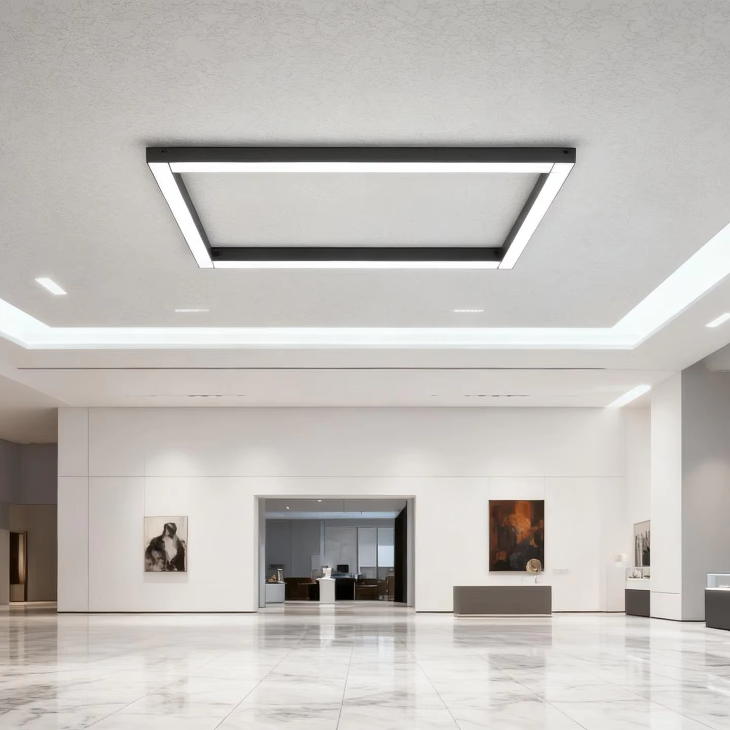 Bestselling High-end Fashion Indoor IP20 Hanging Surface Recessed Aluminum LED 50W 60W 80W Line Lights 6000K/3000K Color Temp