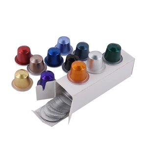 Envases de Aluminio de 37*37mm y 15ml para Cápsulas de Café <span class=keywords><strong>Espresso</strong></span> Vacías, Venta al Por Mayor - Product Image 1