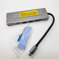 Base de Expansión para Disco Duro de Aleación de Aluminio de Estado Sólido, Hub Tipo-C 3.2 con 10 Gbps, 4K, 8 Puertos, en Existencia