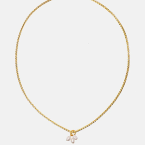 गहने छोटे द्रव्यमान स्टेनलेस स्टील परादीस हार को प्रेरित करता है तीन मोती के लिए सुंदर - Product Image 1