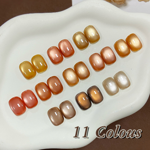 2025 Oem Odm suministros de salón de uñas de lujo al por mayor por encargo bajo Mehq Hema libre Uv Brownie Cat Eye Gel esmaltes - Product Image 5