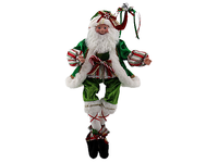 Poupée psychique Halloween rouge faite à la main ornements de Noël Père Noël figurine de fée de Noël décoration de jouet de sorcière de Festival