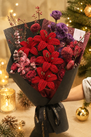 Luxuriöse Lilien-Perlenblumen Perlenbesetzter Blumenstrauß Festliche Hochzeits-Blumenarrangements Weihnachtliche Heimdekoration Blumendekoration Blumenladen