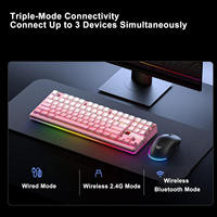 AULA F87 ProV2 Tri-Mode Kabellose Mechanische Tastatur 8K Polling-Rate 87 Tasten Blattfeder-Gasket Hot-Swap-fähig RGB Neue USB Laptop-Tastatur