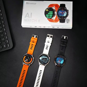 <span class=keywords><strong>Reloj</strong></span> <span class=keywords><strong>Inteligente</strong></span> Microwear Premium AI WATCH 6 con Pantalla HD de Visión Completa, <span class=keywords><strong>NFC</strong></span>, Asistente IA, Llamadas Bluetooth, 500 Esferas, Uso Diario para Hombres y Mujeres - Product Image 1