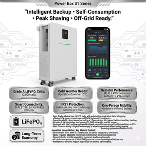 Gabinete de Almacenamiento de Energía Dividido LiFePO4 de 51.2V 300Ah 15kWh con Comunicación CAN, Inversor de <span class=keywords><strong>6kW</strong></span> y MPPT de 120A para Reducción de Pico de Consumo - Product Image 1
