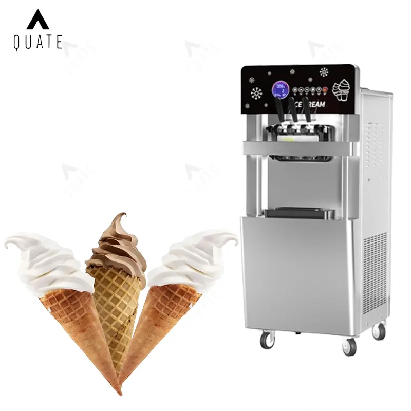 Machine à crème glacée mini congélateur commercial de mélangeur de yaourt glacé pour la crème glacée faite sur commande