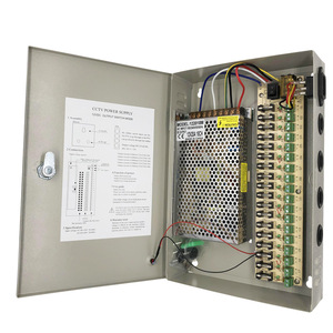 กล่องจ่ายไฟรวมศูนย์สำหรับกล้องวงจรปิด 12V 10A 9 ช่อง พร้อมซ็อกเก็ต ฟิวส์ และไฟ LED สวิตชิ่งพาวเวอร์ซัพพลาย - Product Image 3