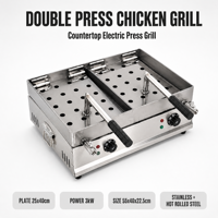 Four à poulet électrique double presse de qualité supérieure sur mesure pour équipement de restaurant professionnel et commercial