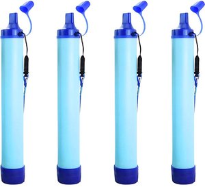 <span class=keywords><strong>Kit</strong></span> de Purification d'<span class=keywords><strong>Eau</strong></span> d'Urgence Portable pour Camping et Randonnée, 4 Pailles Filtrantes de Survie pour l'Extérieur - Product Image 1