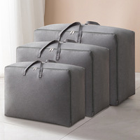 Sacs de rangement pliables en lin grande capacité, anti-poussière, pour organiser les vêtements, les couettes, les déménagements, les bagages