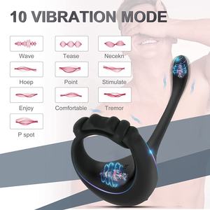 Fonctionnement de l'application vibrateur homme retardement éjaculation hommes Couple anneaux pénis jouets sexe adulte anneau de coq pour Couples - Product Image 2