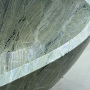 Bañera de Mármol Esmeralda Personalizada, Bañera Independiente de Piedra Natural, Diseño Interior de Baño de Lujo - Product Image 4