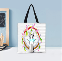 Sac fourre-tout personnalisé motif Saipan, sac à bandoulière portable et réutilisable pour le campus, les sorties du week-end et les cadeaux d'anniversaire
