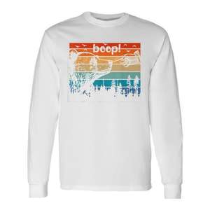 T-shirt à manches longues Bear Boop, design parc national, style vintage - Product Image 1