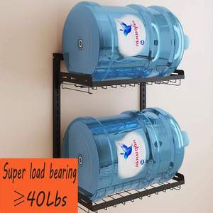 Scolapiatti a <span class=keywords><strong>3</strong></span> Ripiani con Cestello Portafrutta e Verdura, Vassoio di Drenaggio e Portaposate da Parete - Product Image 2