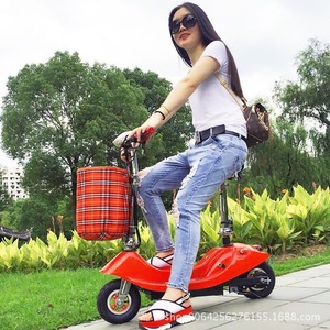 Deportes y Entretenimiento BD008 Little Dolphin Scooter Eléctrico Plegable de 2 Ruedas, Scooter Eléctrico Portátil con Asiento para Niños y Cesta - Product Image 2