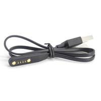 Câble magnétique à ressort 2 broches 4 broches, connecteur magnétique puissant personnalisé vers USB A/M pour la charge de montres connectées