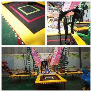 Parc d'attractions, <span class=keywords><strong>trampoline</strong></span> de saut à l'élastique pour enfants en plein air, 4 places, <span class=keywords><strong>trampoline</strong></span> de saut à l'élastique mobile à vendre - Product Image 4