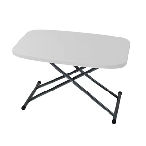Height Adjustable Folding <b>Study</b> <b>Desk</b> Table 1-2 Person Portable Table for Home Furniture and Laptop Use Outdoor Night Markets - Product Image 1