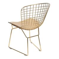 Vente en gros de chaises en fil métallique dorées Harry Bertoia