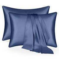 Taie d'oreiller en satin personnalisable, taille Queen, housse de coussin soyeuse pour un sommeil réparateur, 50x70 cm