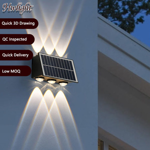 Lampada Solare LED Quadrata <span class=keywords><strong>da</strong></span> <span class=keywords><strong>Parete</strong></span>, <span class=keywords><strong>Applique</strong></span> <span class=keywords><strong>da</strong></span> <span class=keywords><strong>Esterno</strong></span> Impermeabile IP65 in Acciaio Inox per Villa, Cortile, Giardino, Corridoio, Personalizzabile, Controllata QC - Product Image 1