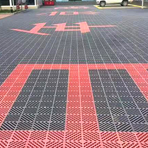 Dalles de sol de garage emboîtables 40*40*1.8cm, tapis de sol pour lavage de voiture, <span class=keywords><strong>dalle</strong></span> de sol multifonction pour garage - Product Image 2