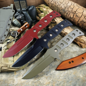 Couteau de survie portable BM 043 pour la chasse en extérieur, lame fixe intégrée 8CR14, manche en acier plein, pour le camping - Product Image 2
