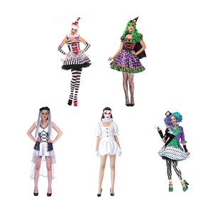 Disfraces de <span class=keywords><strong>Payaso</strong></span> para Niñas, Divertido Vestido de Carnaval, Disfraz de Halloween, Cosplay de Películas y Televisión para Mujeres, 100% Poliéster, Diseño Personalizable - Product Image 3