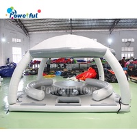 Relax Party Bana DWf personnalisé gonflable Aqua Water Banas île flottante gonflable avec tente pour les loisirs aquatiques