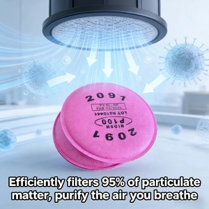 <span class=keywords><strong>Cartouche</strong></span> filtrante rose 2097 <span class=keywords><strong>P100</strong></span>, protection contre les vapeurs organiques, pour <span class=keywords><strong>masque</strong></span> respiratoire industriel de peinture et de meulage - Product Image 4