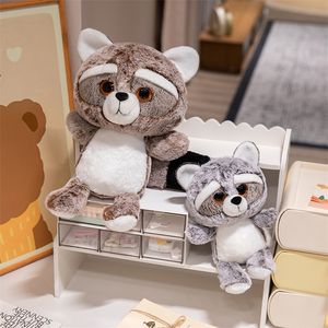 Venta al por Mayor de Lindos Peluches de <span class=keywords><strong>Mapache</strong></span>, Muñeco de Peluche de Algodón PP Súper Suave, Regalo de Cumpleaños para Niños, Animales de Peluche - Product Image 4